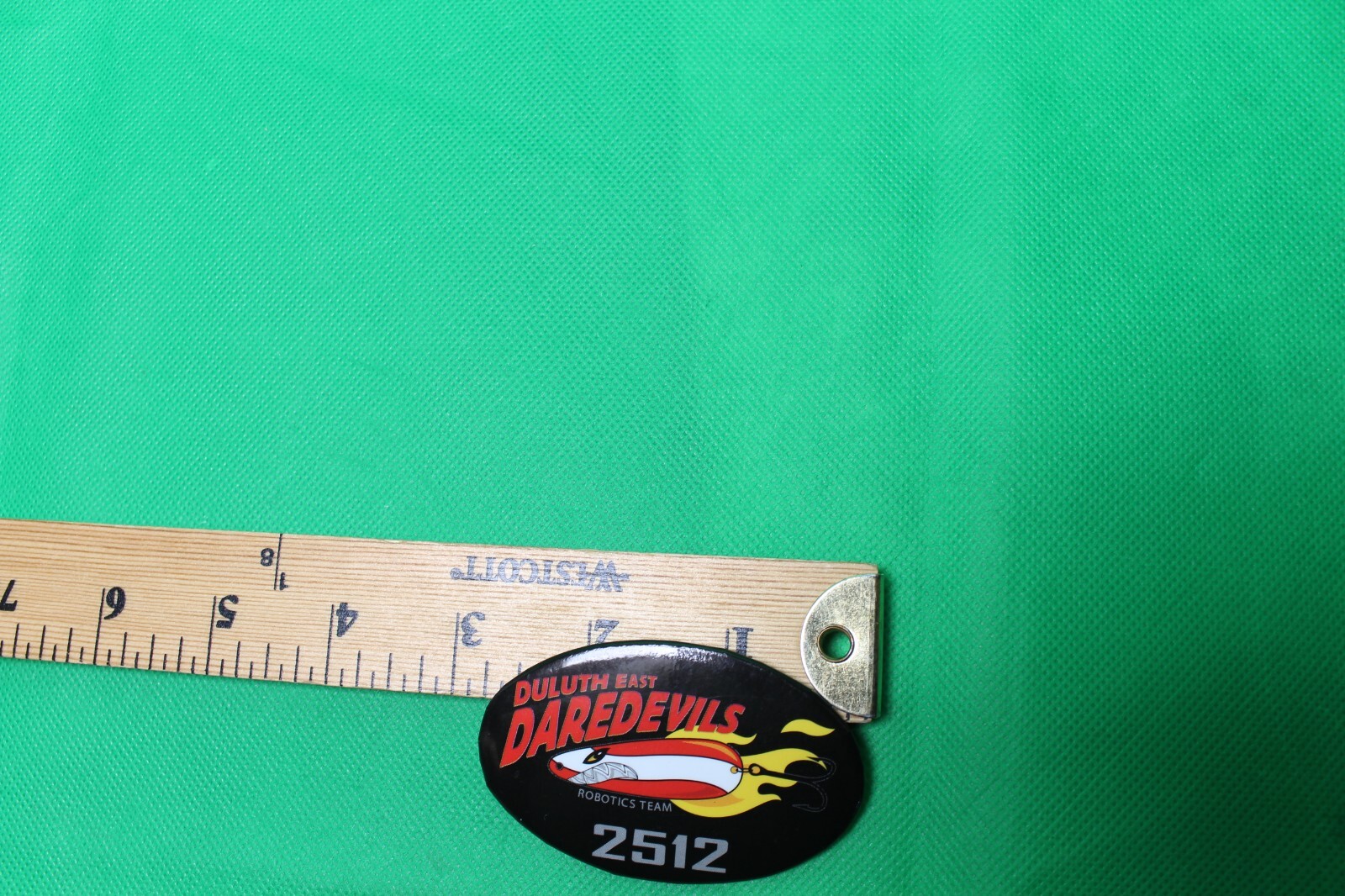 FRC competition Duluth East Daredevils Robotics Team Robots button
