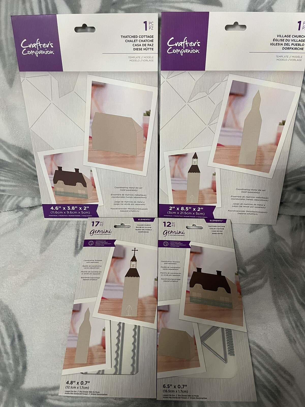 Crafter's Companion Village Stencil and Die Bundle Small 745788