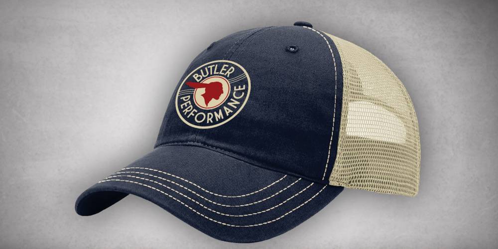Butler Performance Hat- 111 Trucker Hat Navy/Khaki