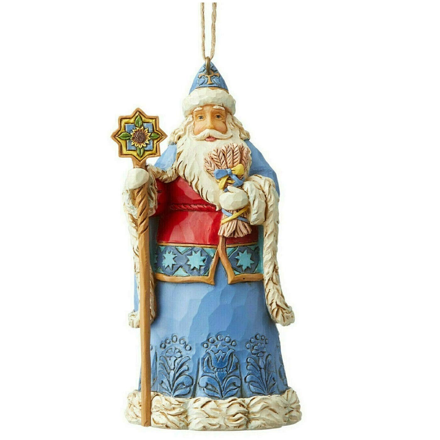 Jim Shore Heartwood Creek Santa's Around The World Ukraine Hanging Ornament