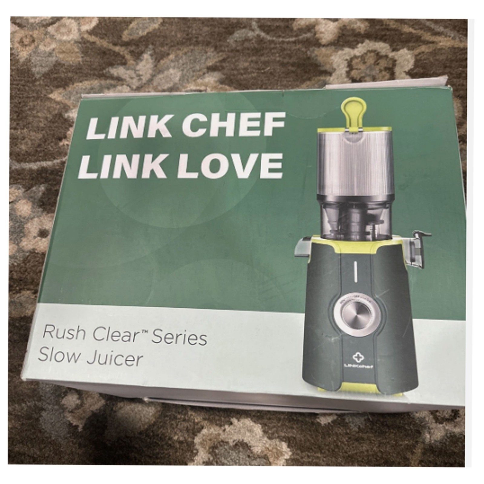 Rush Clear Cold Press Juicer Slow No-Prep Juicer Machine 4.35in Feed Chute