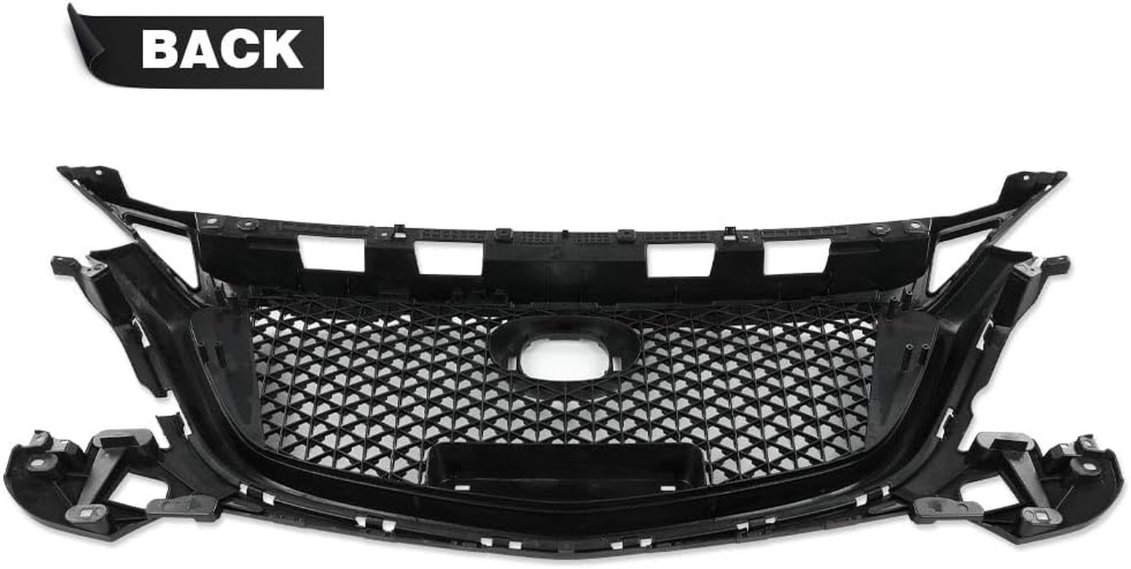 Honeycomb Glossy Black Front Bumper Upper Grille for Mazda 3 Axela 2017-2018