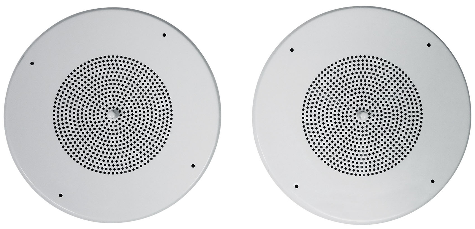 (12) Rockville MC80 Metal 8" 70 Volt Commercial Background PA Ceiling Speakers