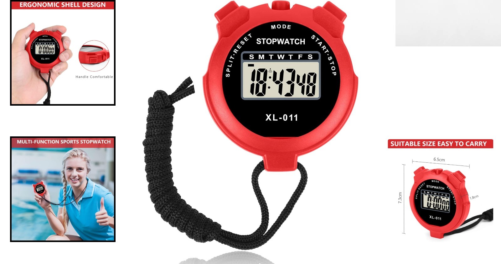 Digital Sport Timer with Large Display & Single Lap Split - Perfect for Coaches