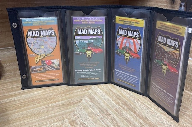 MADMAPS  Road trip Vintage Motor Adventure destinations  – 4 maps West Coast