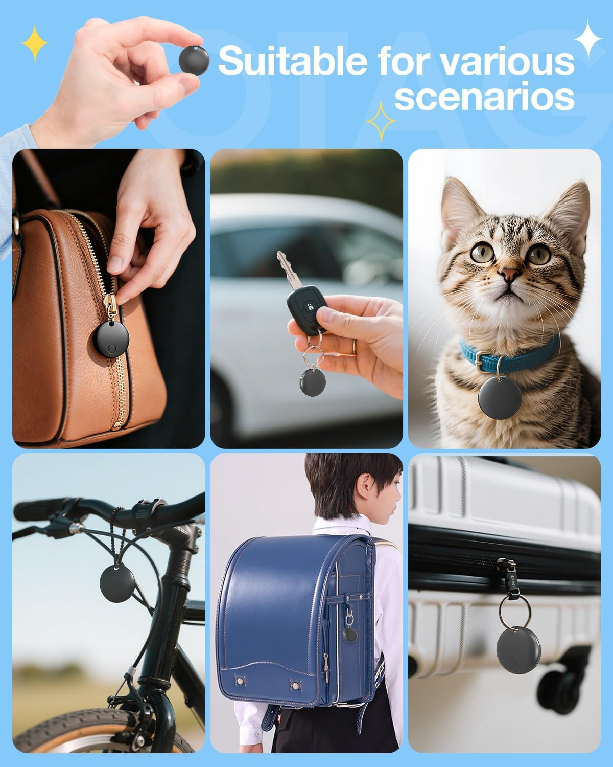 Air Tags for Android,Air Tags-4 Pack Android,2 Year Battery Life,Air Tracker Tag