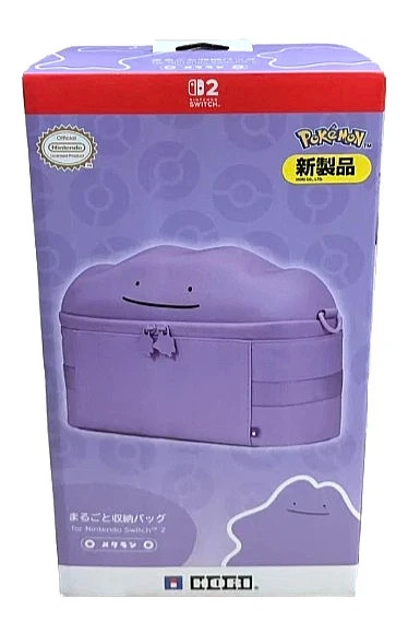 HORI Ditto Plush Pouch & Storage Bag 2-Piece Set Nintendo Switch 2 Pokémon Case