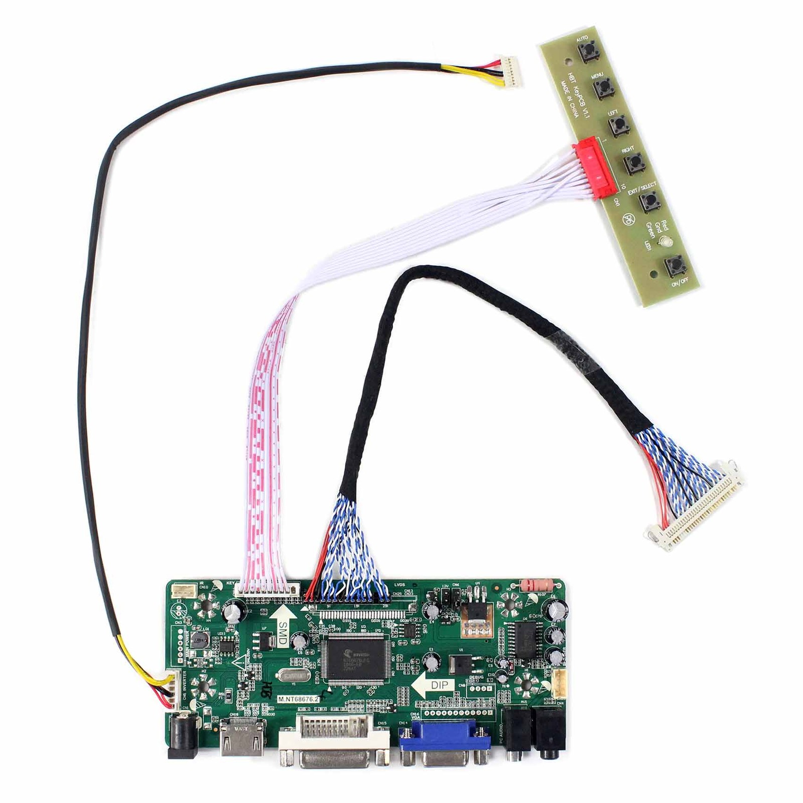 HD DVI VGA LCD Controller Board For 19" G190EG01 V1 1280x1024 LCD Display