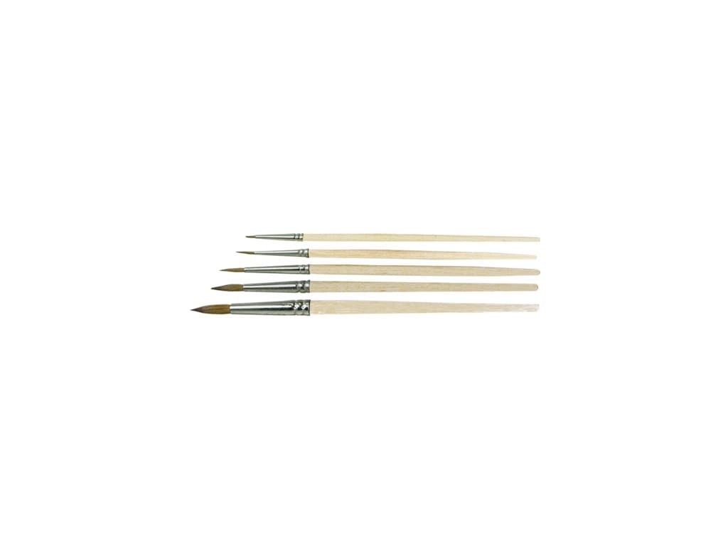 Gordon Brush 0907-00300 - Round Red Sable Size 3/0 .236 inch Trim 7 inch OAL