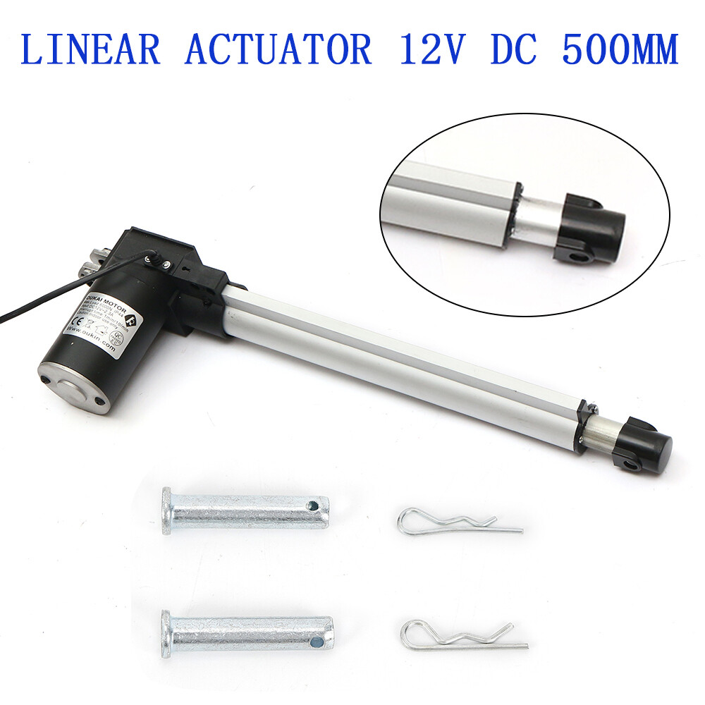 6000N Electric Linear Actuator Cylinder Lift Stroke 20" 12V for Massaging Chair