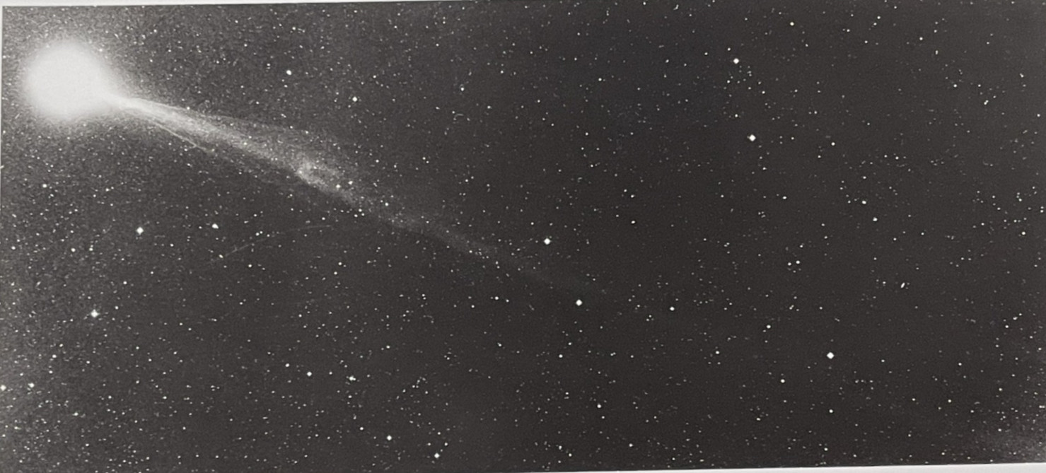 VINTAGE SPACE  HALLEY'S COMET ORIGINAL NASA PHOTO JPL MILKY WAY