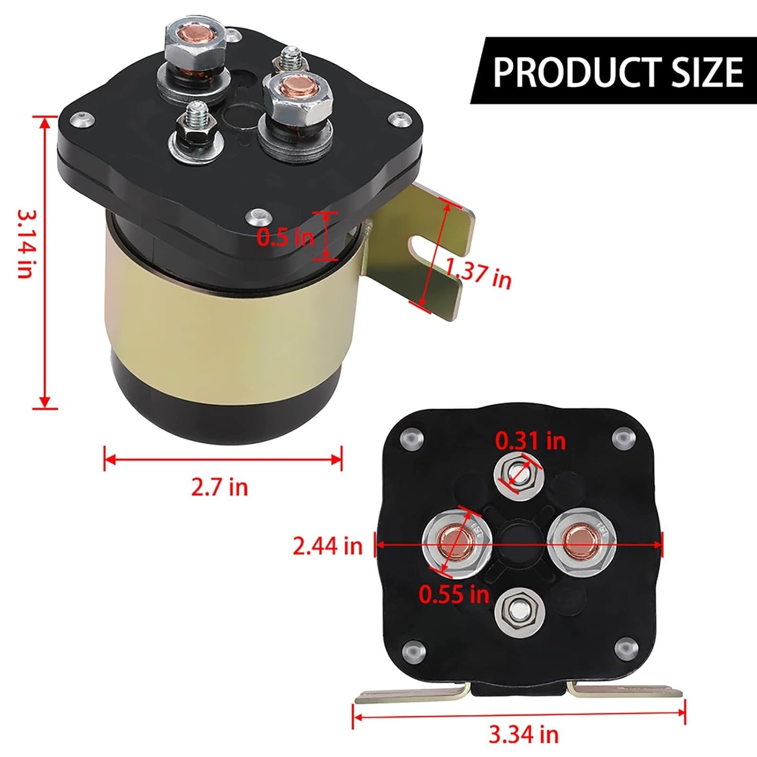 500 Amp Battery Isolator for Mobile Audio Relay Continuous Battery Isolator 1...