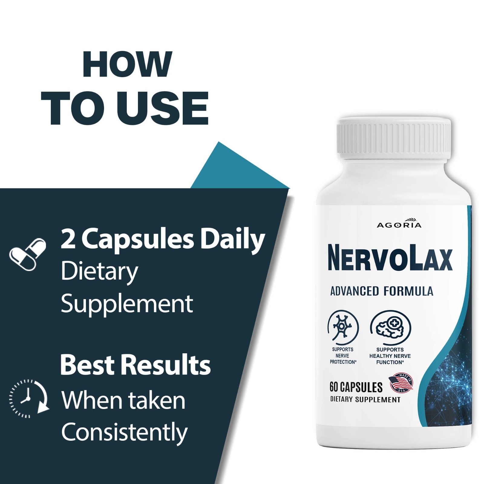 ( 6 Pack )Nervolax Capsules - Advanced Nerve Health Support & Comfort Supplement