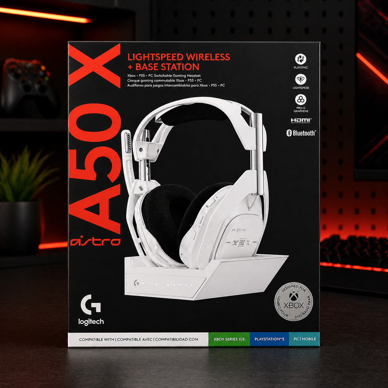 Logitech G Astro A50 X Wireless Gaming Headset + Base Station White