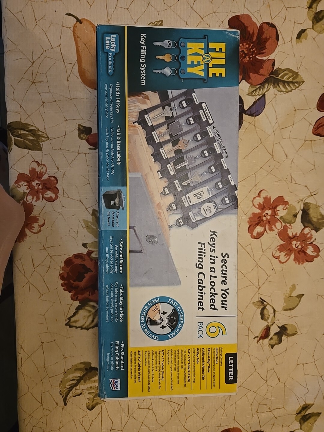 File A Key- Key Filing System By Lucky Line-6 Pack