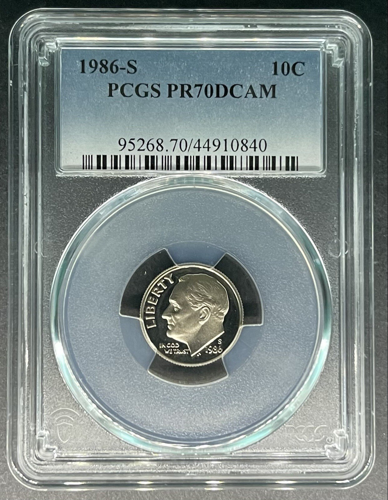 1986-S Proof Roosevelt Dime PCGS PR-70 DCAM, Buy 3 Items, Get $5 Off!!
