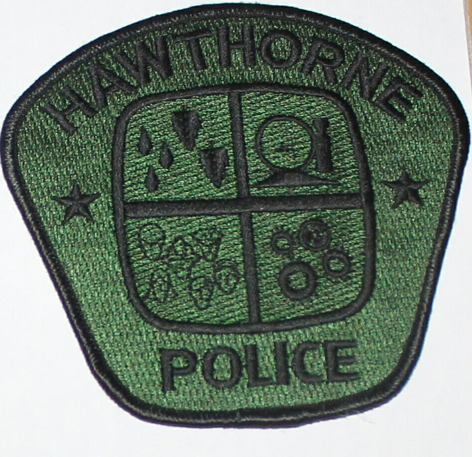 HAWTHORNE POLICE Los Angeles County California CA PD Subdued Tactical SWAT patch