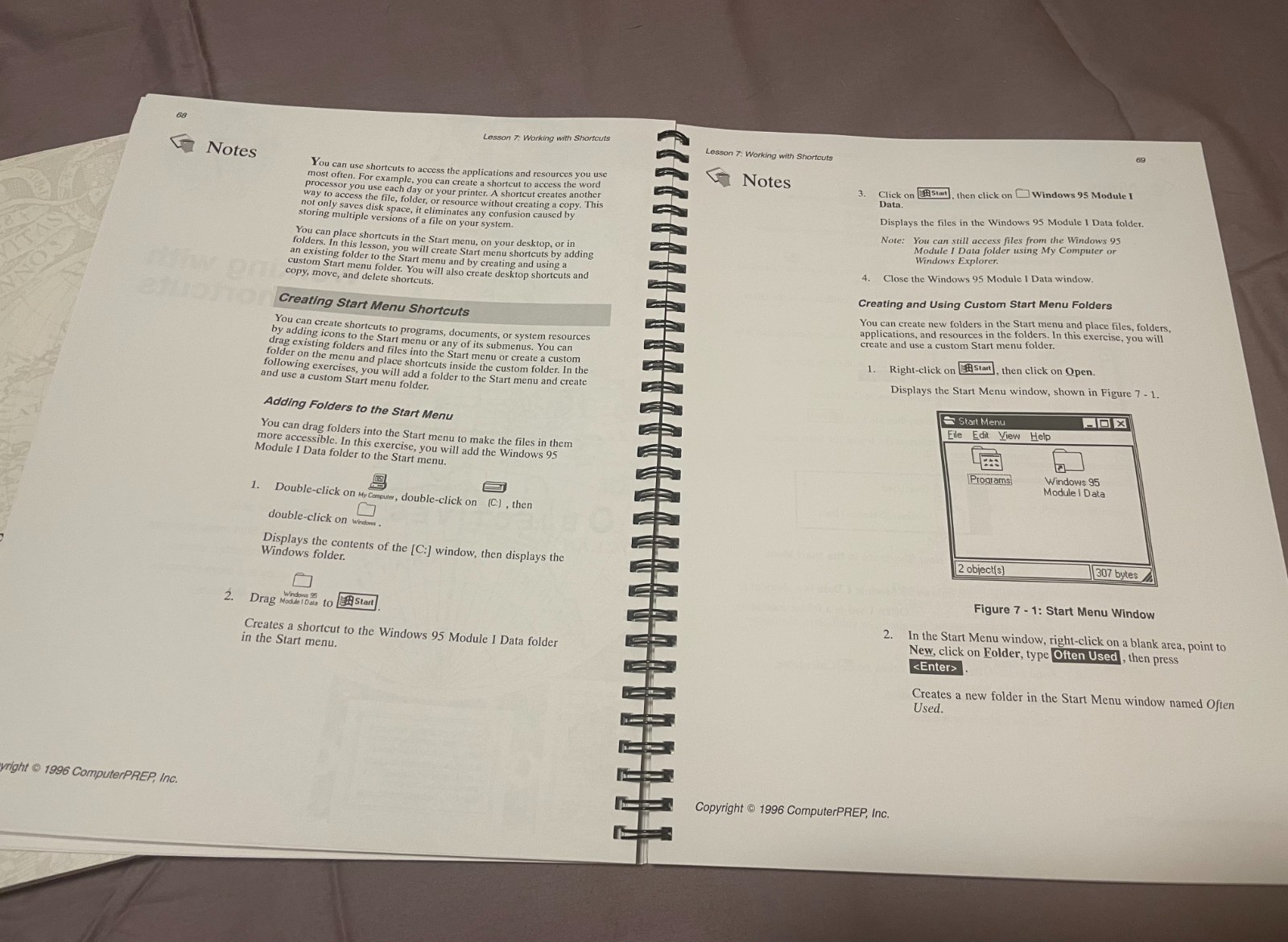 (2) Vintage Courseware Series Learning Guide Windows 95 Word