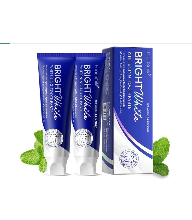 2 PK Pearlsmile Niacinamide Hydroxyapatite Whitening Toothpaste