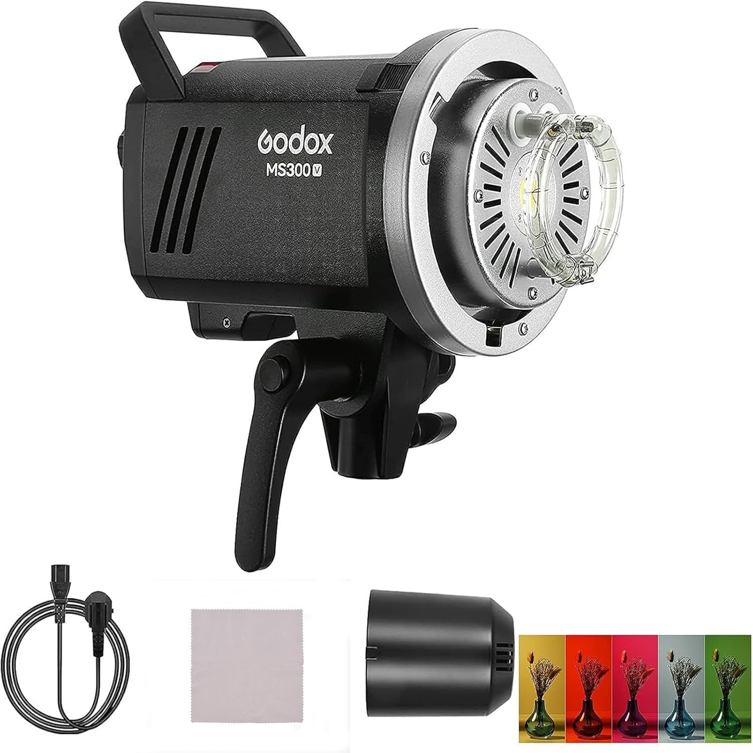 MS300-V MS300V Upgraded Studio Flash Light 300Ws Strobe Light GN58 0.1-1.8S R...