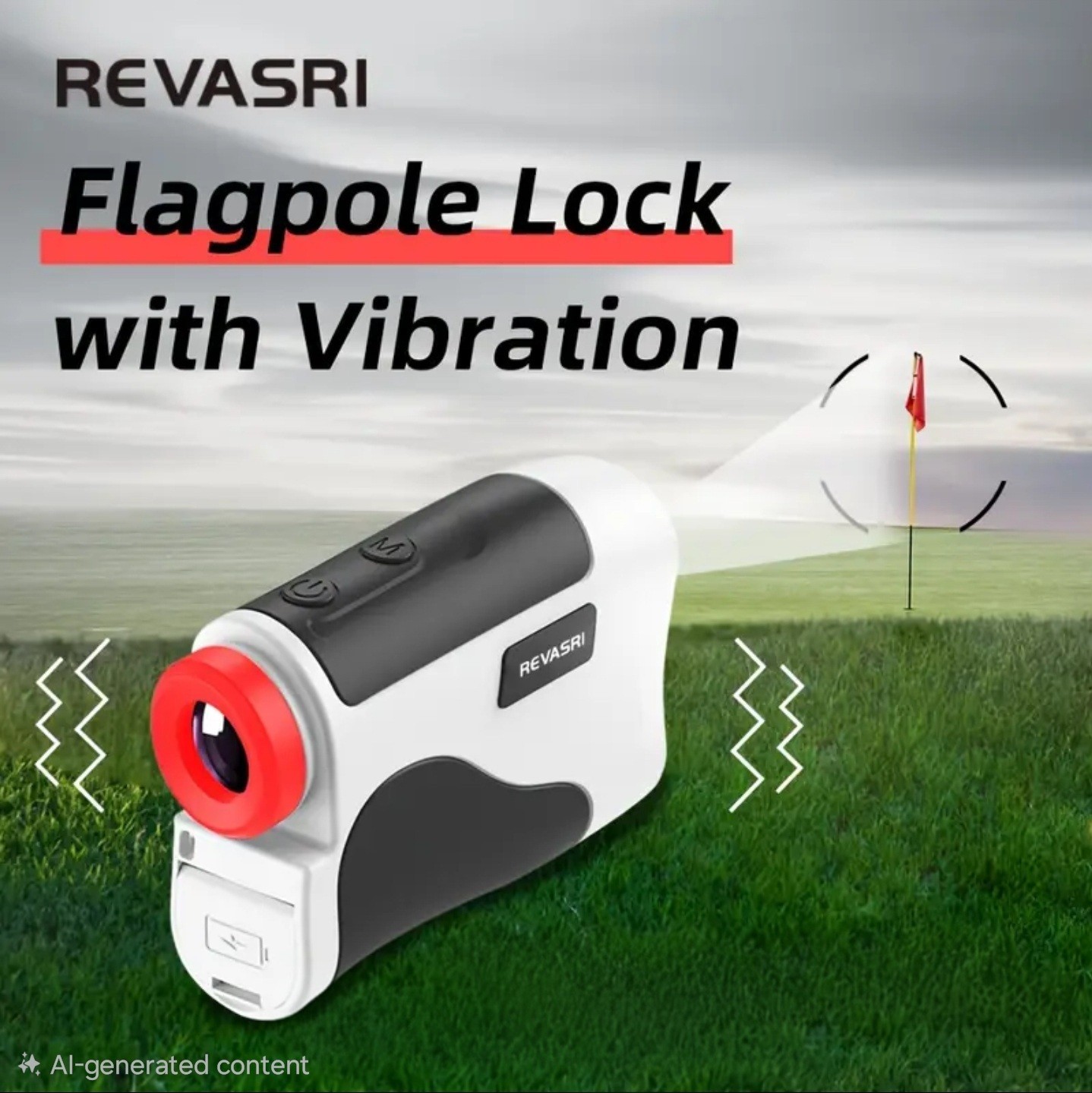 Golf Rangefinder with Slope and Pin Lock Vibration, 1000y