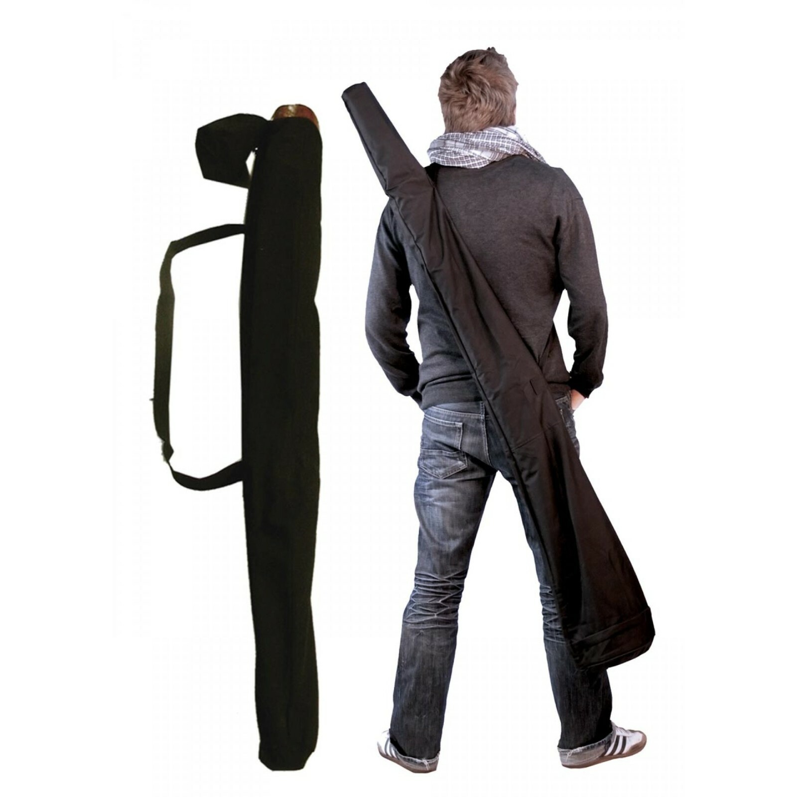 Black canvas for Didgeridoo 59" length 7.5" diameter
