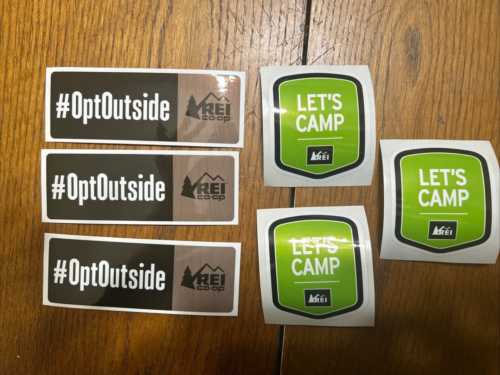 REI Co-Op OptOutside Let’s Camp Sticker 6 Pack