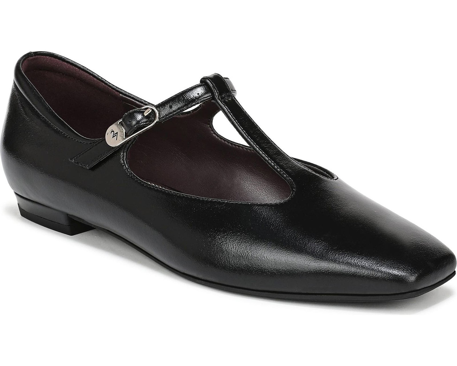 27 EDIT Naturalizer Women's Bella T-Strap Flat Black 9W