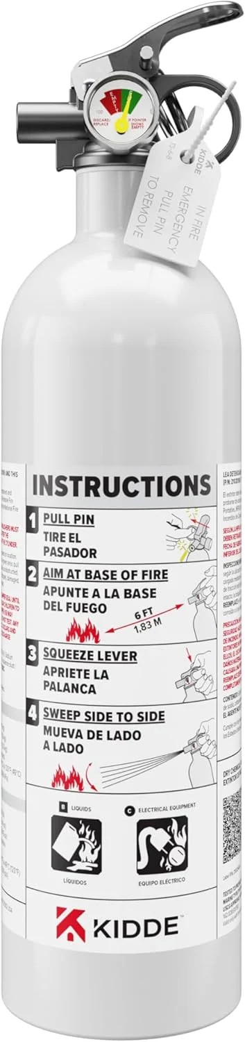 Fire Extinguisher for Boats – Single Use 5BC Marine Safety Compact Emergency