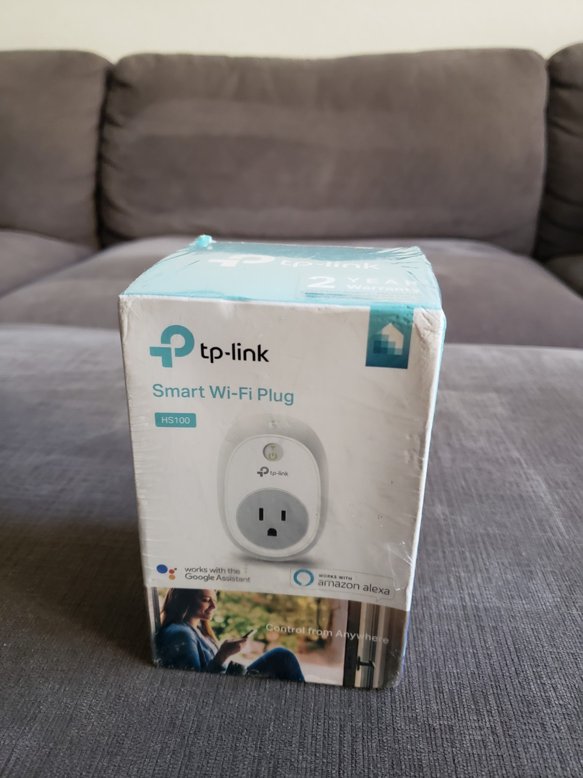 TP-Link - HS100 - Smart WiFi Plug - w/Google Assistant & Amazon Alexa NEW Sealed