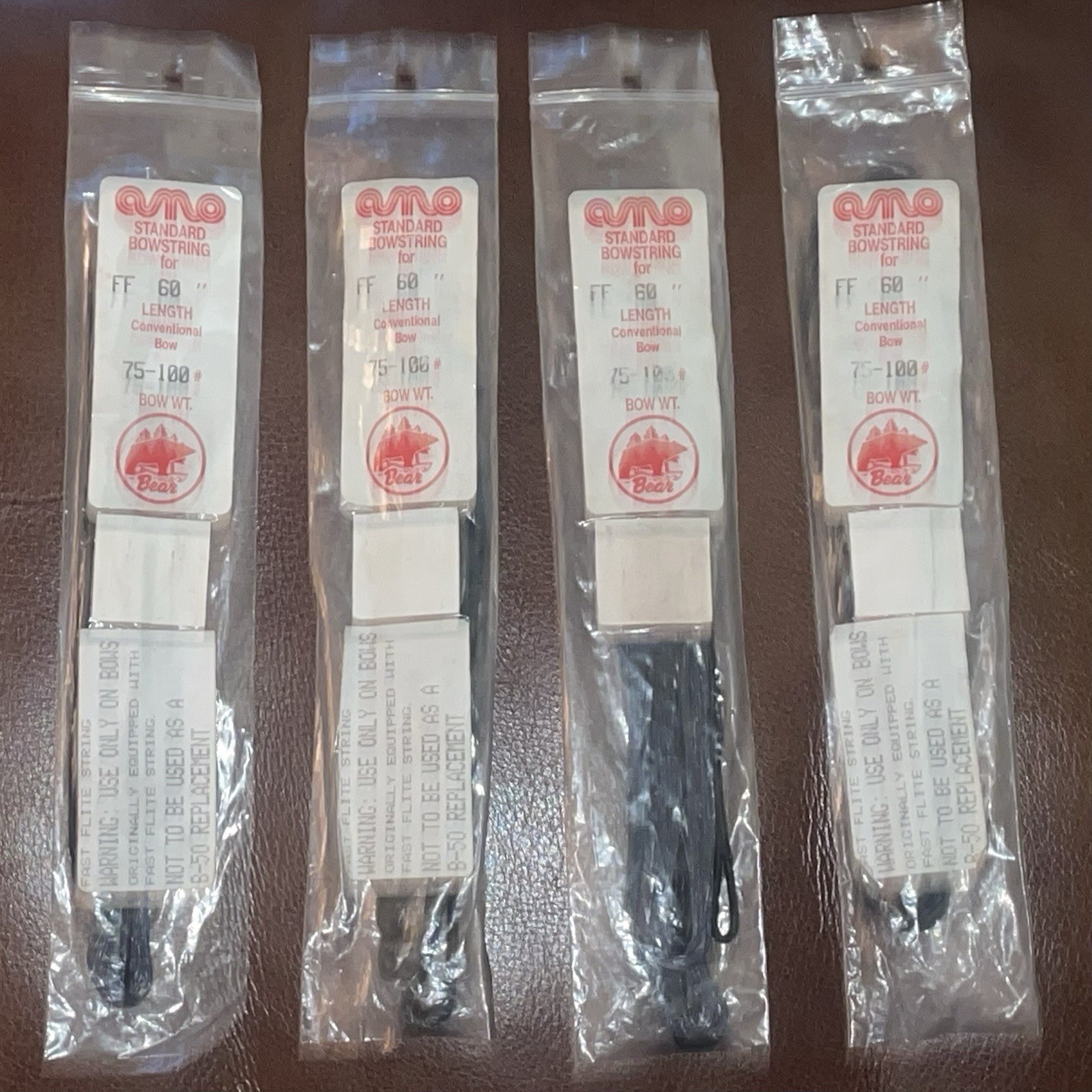 Vintage Original Bear Archery Recurve Bow Replacement String 60" AMO 75 to 100#
