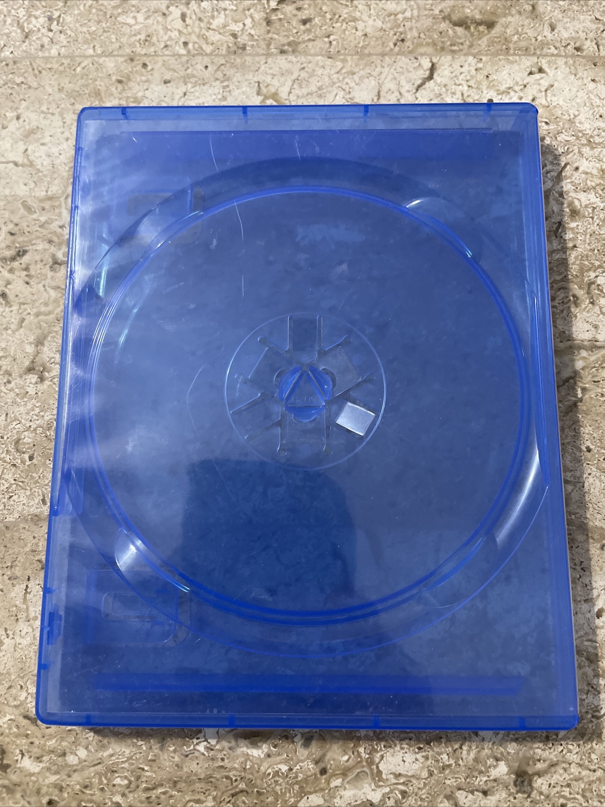 PlayStation 4 5 PS4 PS5 Replacement Clear Blue Genuine Game Case USED