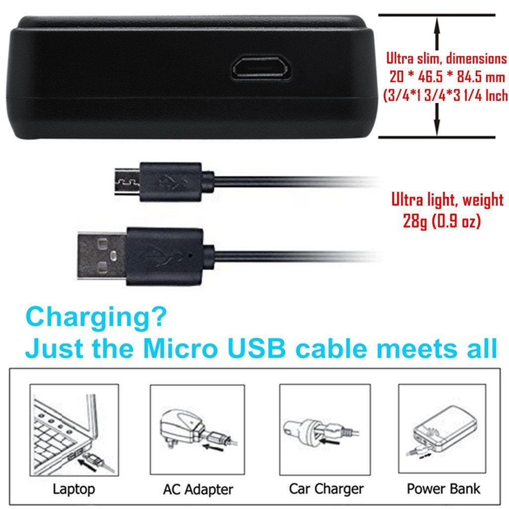 Kastar LPE17 LCD USB Slim Dual Charger for Canon LP-E17 EOS Rebel T6i 760D
