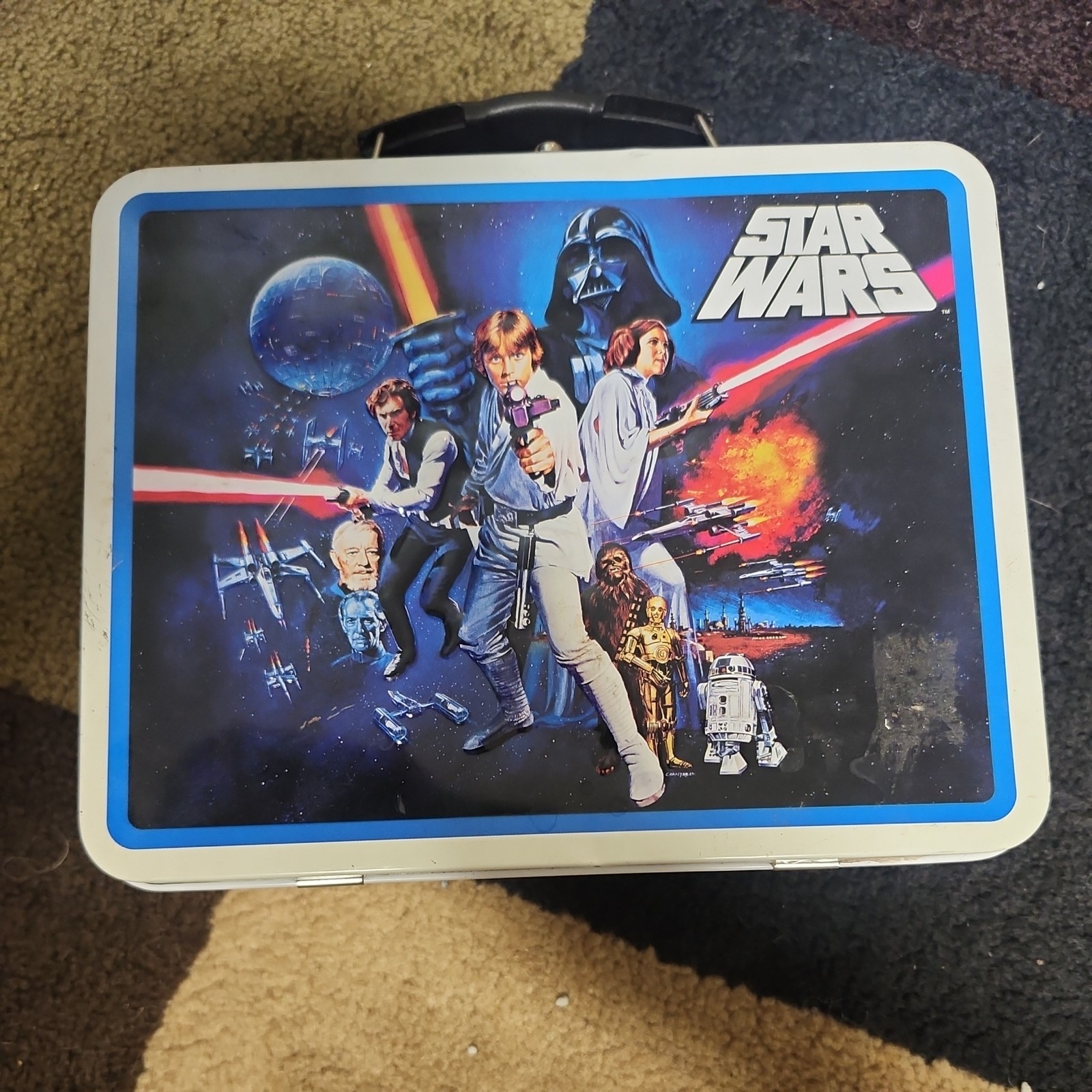 STAR WARS Tin Box Lunch Box Episode 4 A New Hope Lucasfilm 2008 Vader Skywalker