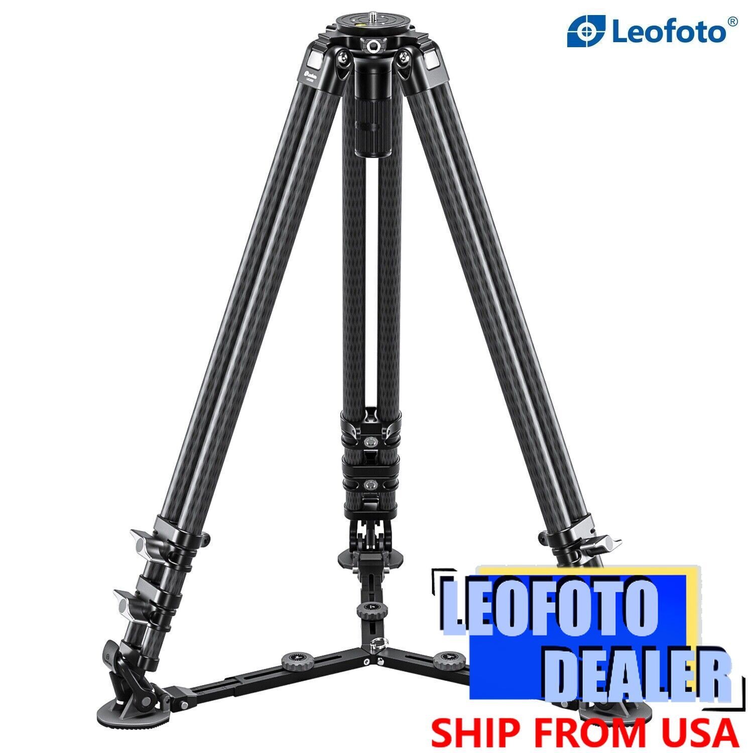 Leofoto LVC-253C Dual-Tube Video Tripod | 75mm Integrated Bowl