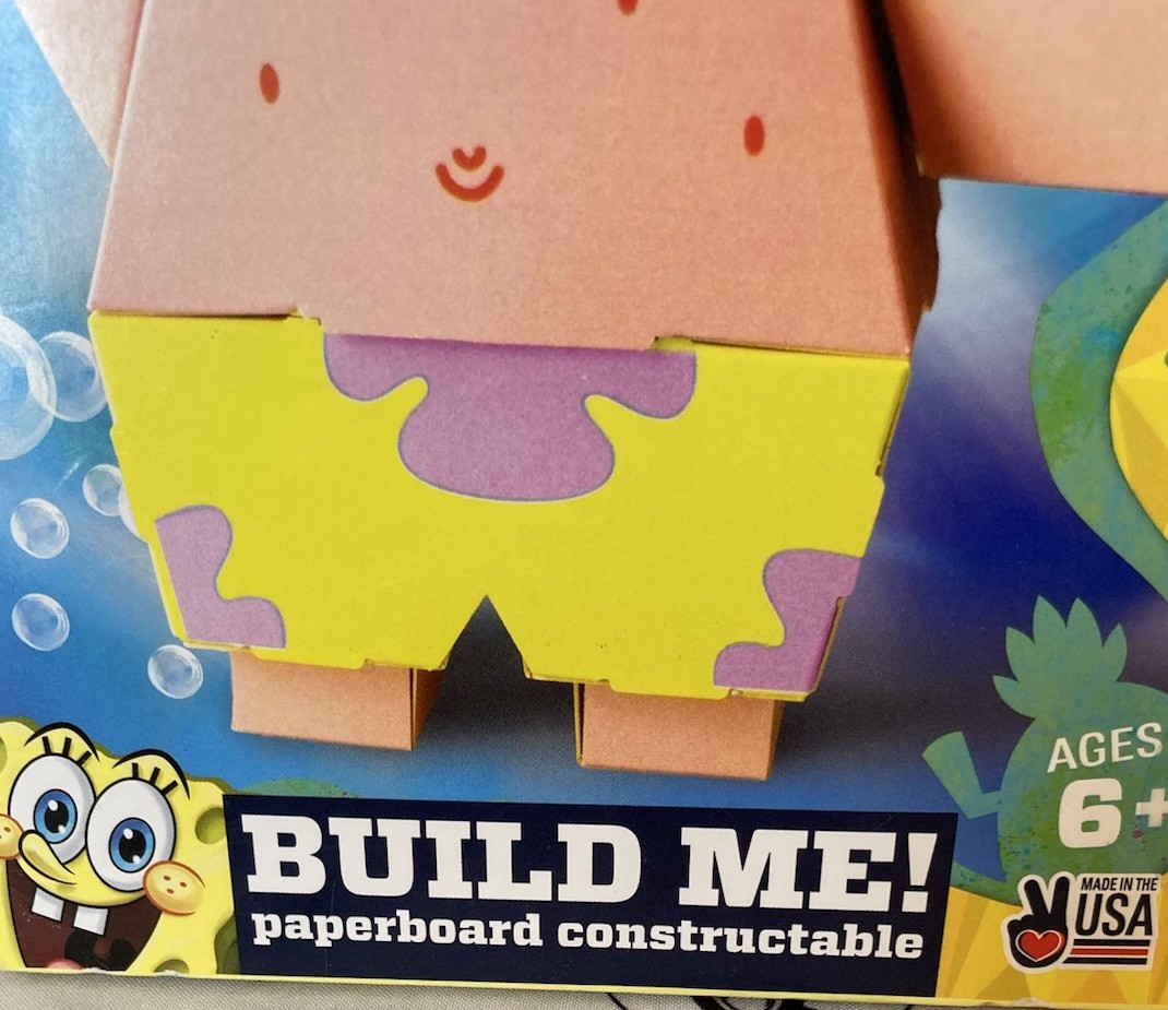 Cubles SpongeBob SquarePants 3D Buildable Toy Nickelodeon 6+ Patrick USA