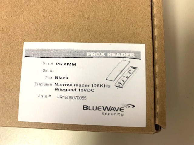 BLUEWAVE PROX NARROW READER NOS NEVER USED X4 BLACK 12VDC 125KHz