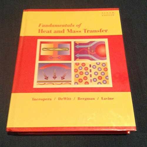 Fundamentals of Heat and Mass - Hardcover, by Incropera Frank P.; - Acceptable