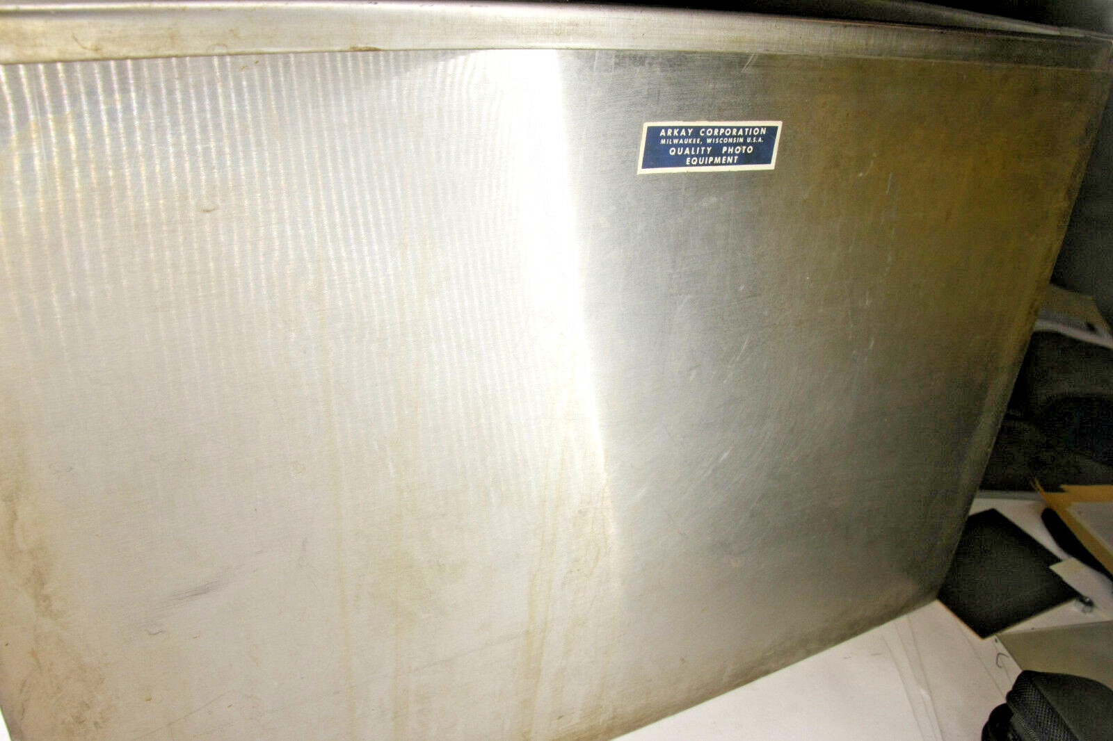Stainless Steel 14x21x14 Hanging Film Washer Photo Darkroom Printing ARKAY A1