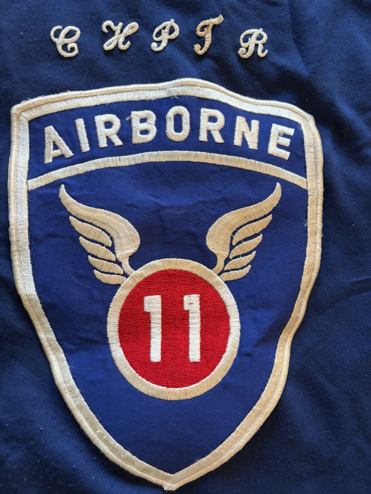 Vintage 11th Airborne Division Vest 187th RCT Patch Luzon Angels Military XL