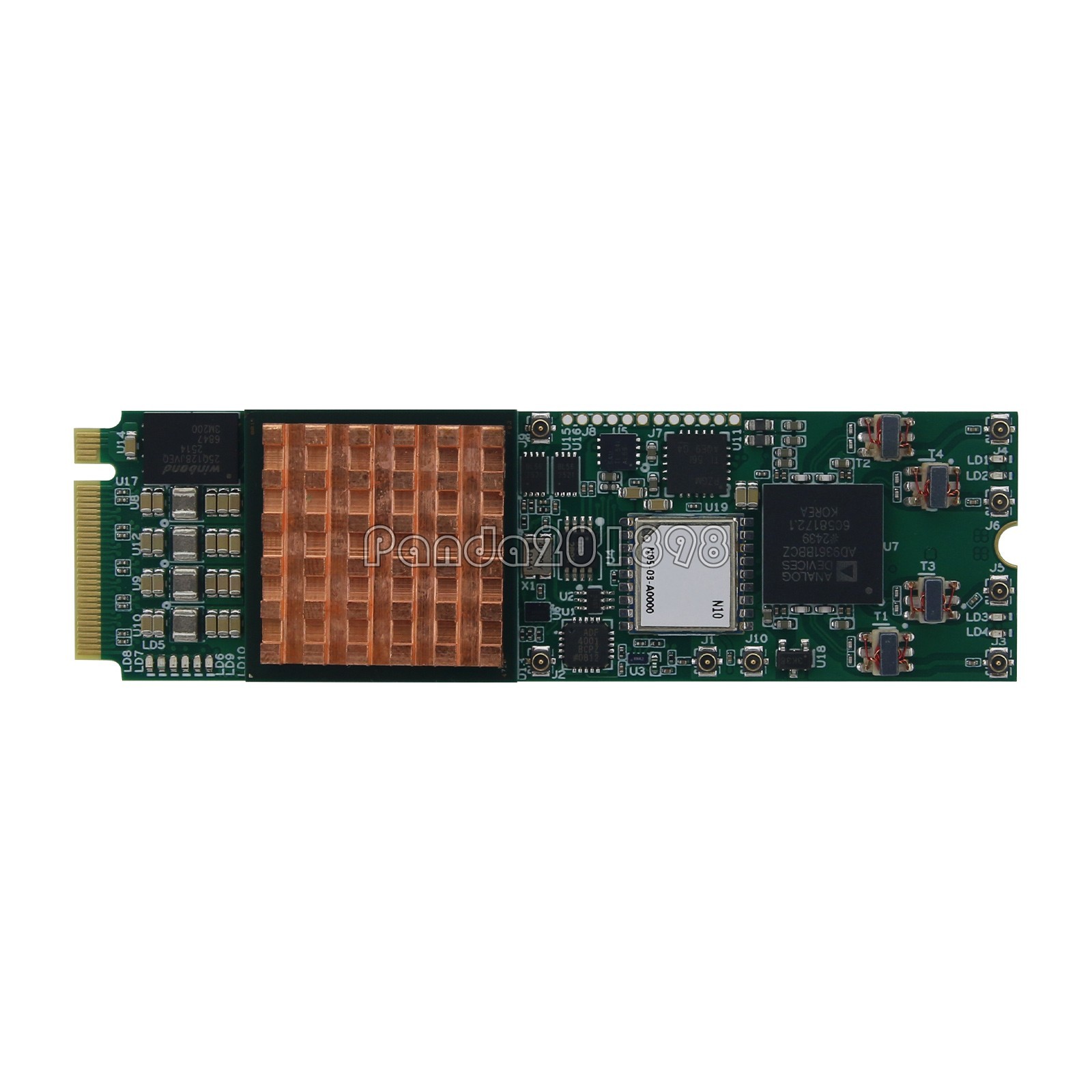 M2SDR Software Defined Radio M.2 XC7A200 RF Transceiver Module GPSDO 40M Clock