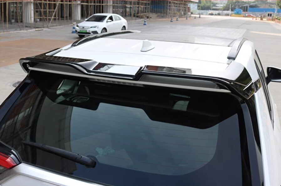 Rear Trunk Roof Spoiler Wing Glossy Black ABS For Toyota RAV4 2019-2023