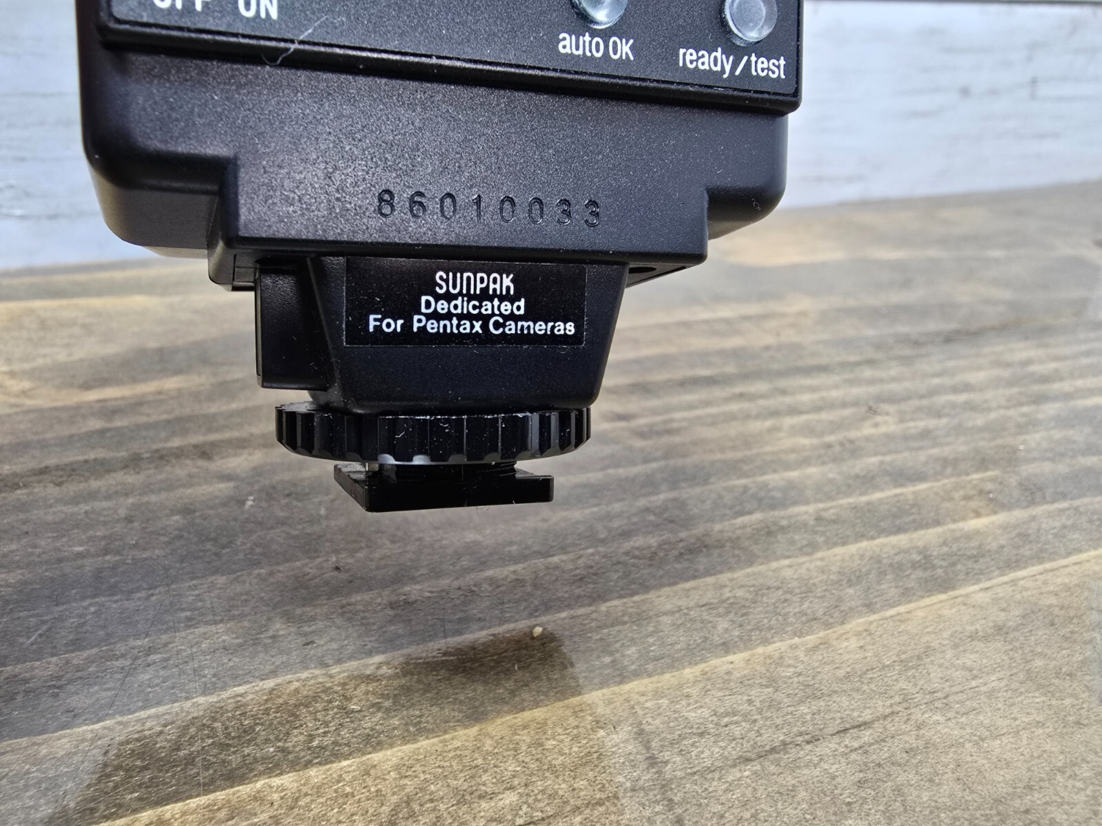 SUNPAK Thyristor AutoZoom 333 Electronic Flash Unit For Pentax -MINT Condition