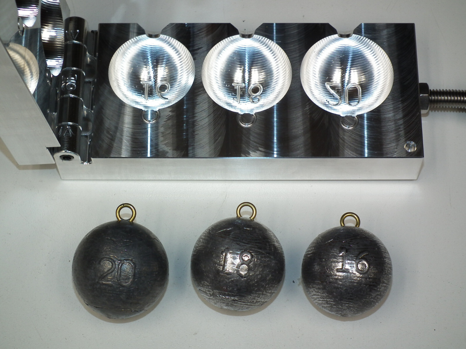Saltwater Cannonball Sinker mold 16,18,20oz CNC Aluminum Fishing USA 3RD