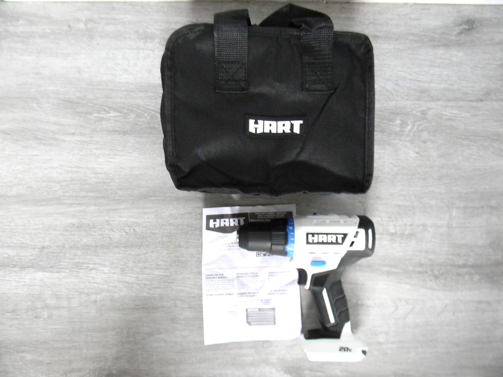 NEW HART 1/2" Drill Driver 20 volt 20V Model HPDD02V W/Tool Bag