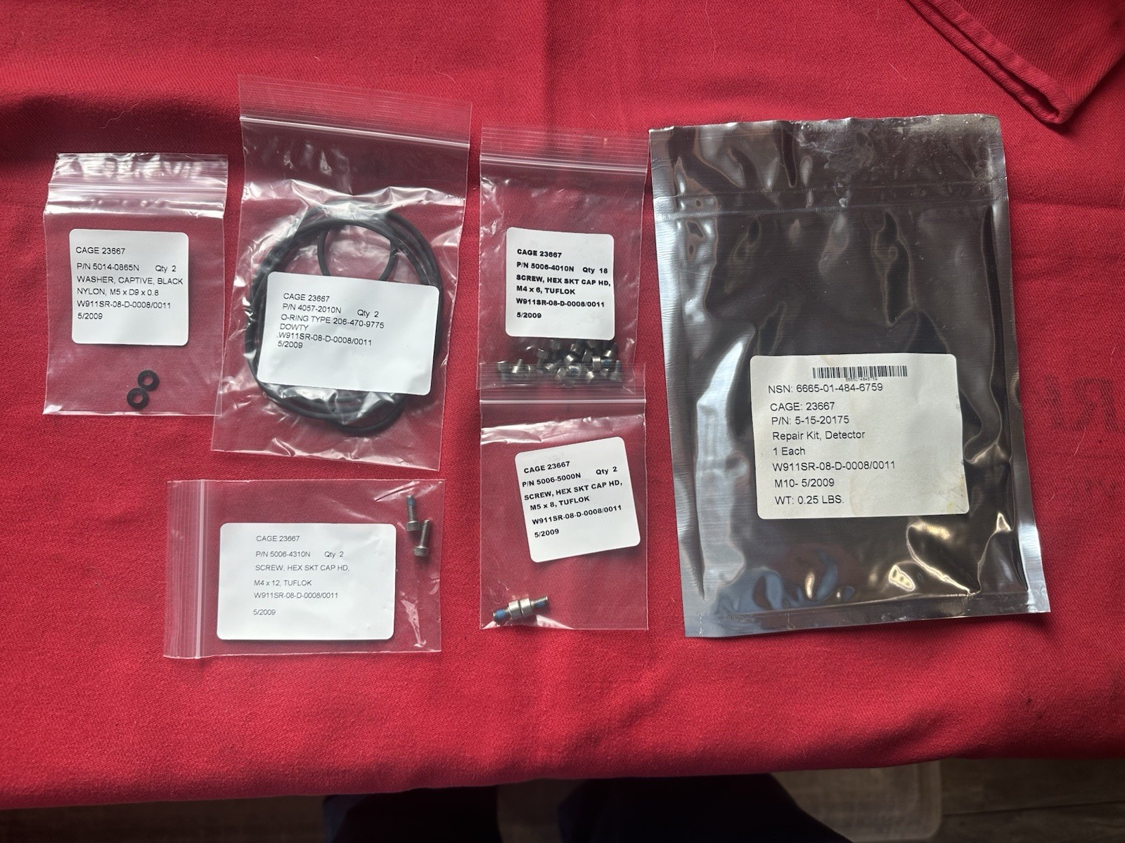NEW M22 AUTOMATIC CHEMICAL AGENT ALARM REPAIR KIT NSN 6605-01-484-6759 MIL SURPL