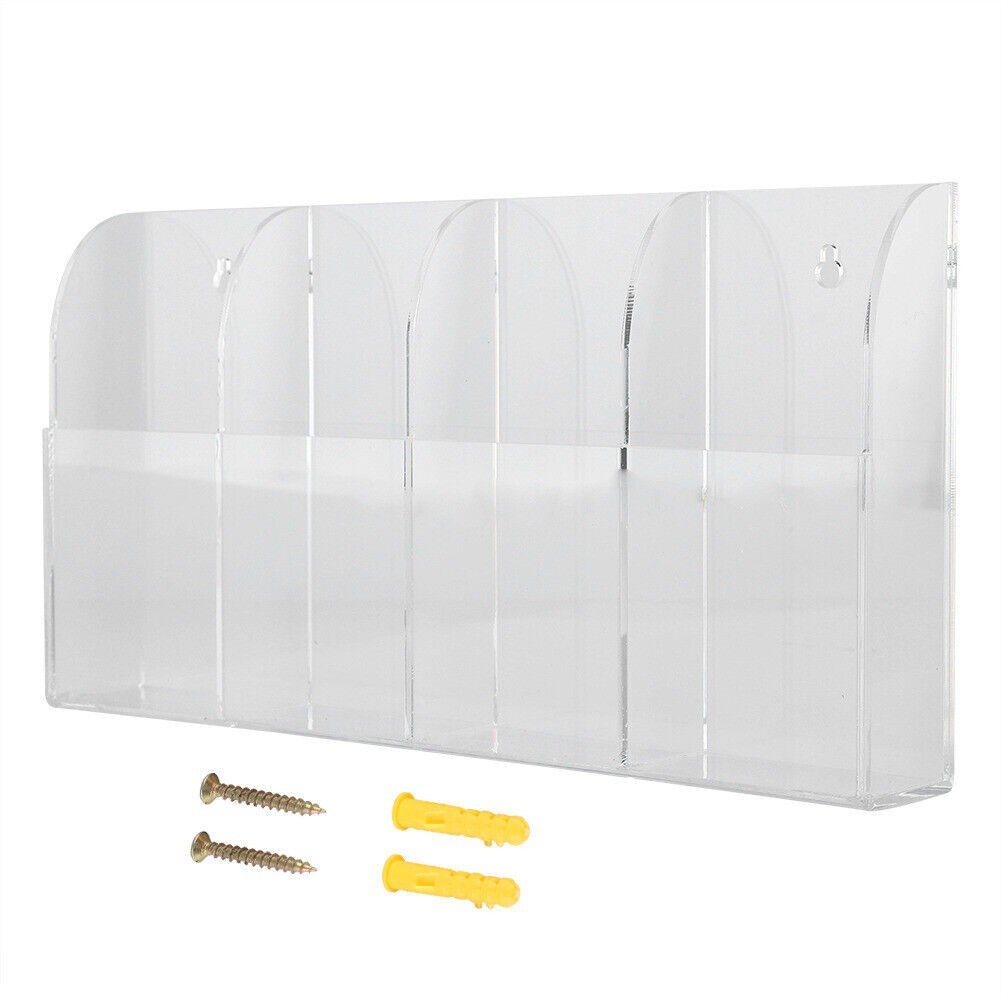 Acrylic Air Conditioner Remote Control Holder Case Storage Box Wall Mount