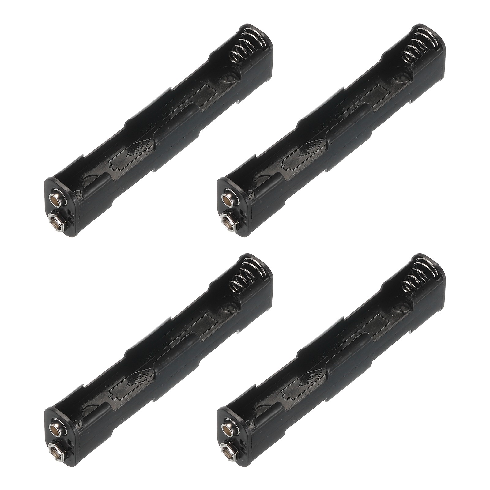 4PCS Battery Holder Box 4 x AA 4 Slots ON/OFF Switch 9V Buckle for AA-Battery