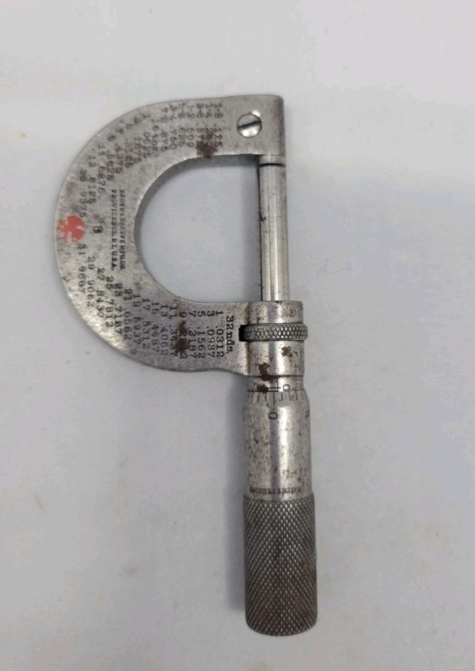 Brown & Sharp Micrometer No. 8 Outside Made In USA Tools Measuring