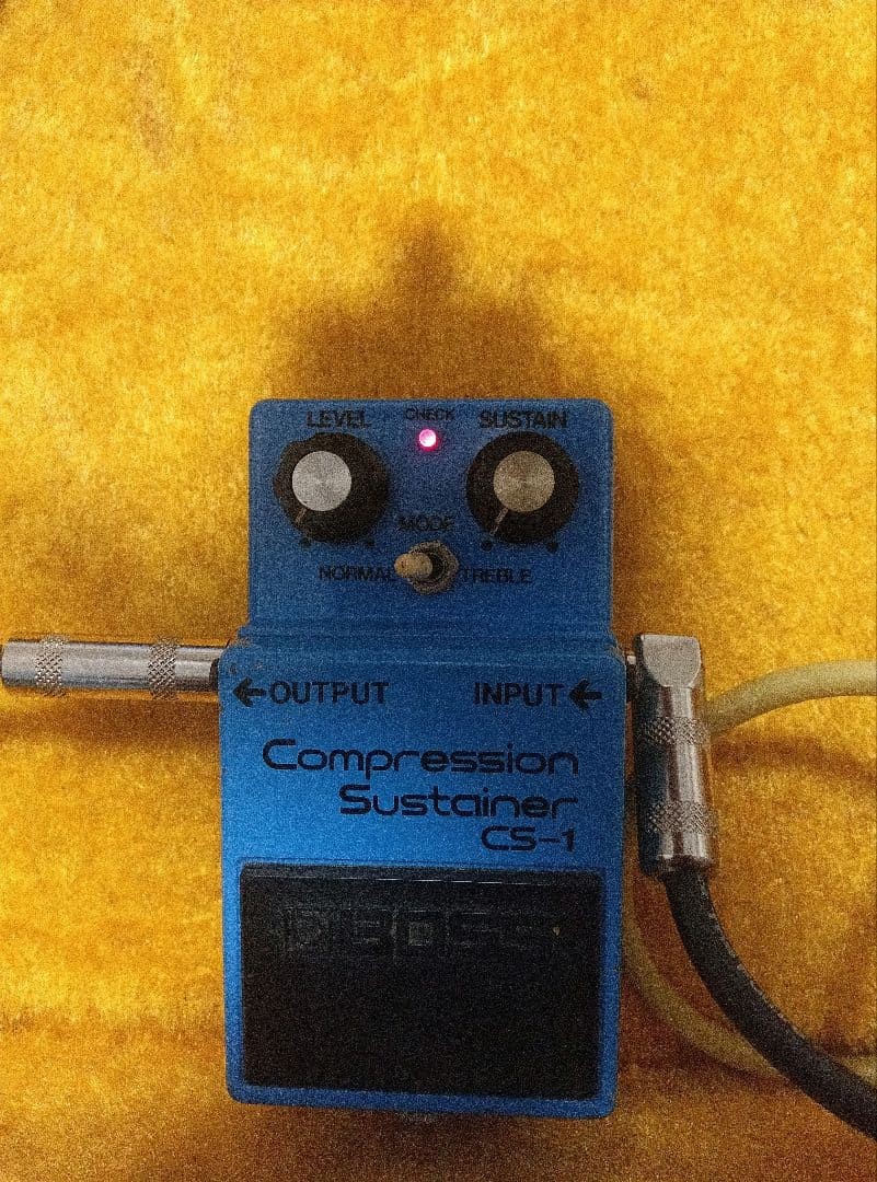 BOSS CS-1 Compressor Vintage 80s Silver Screw Used